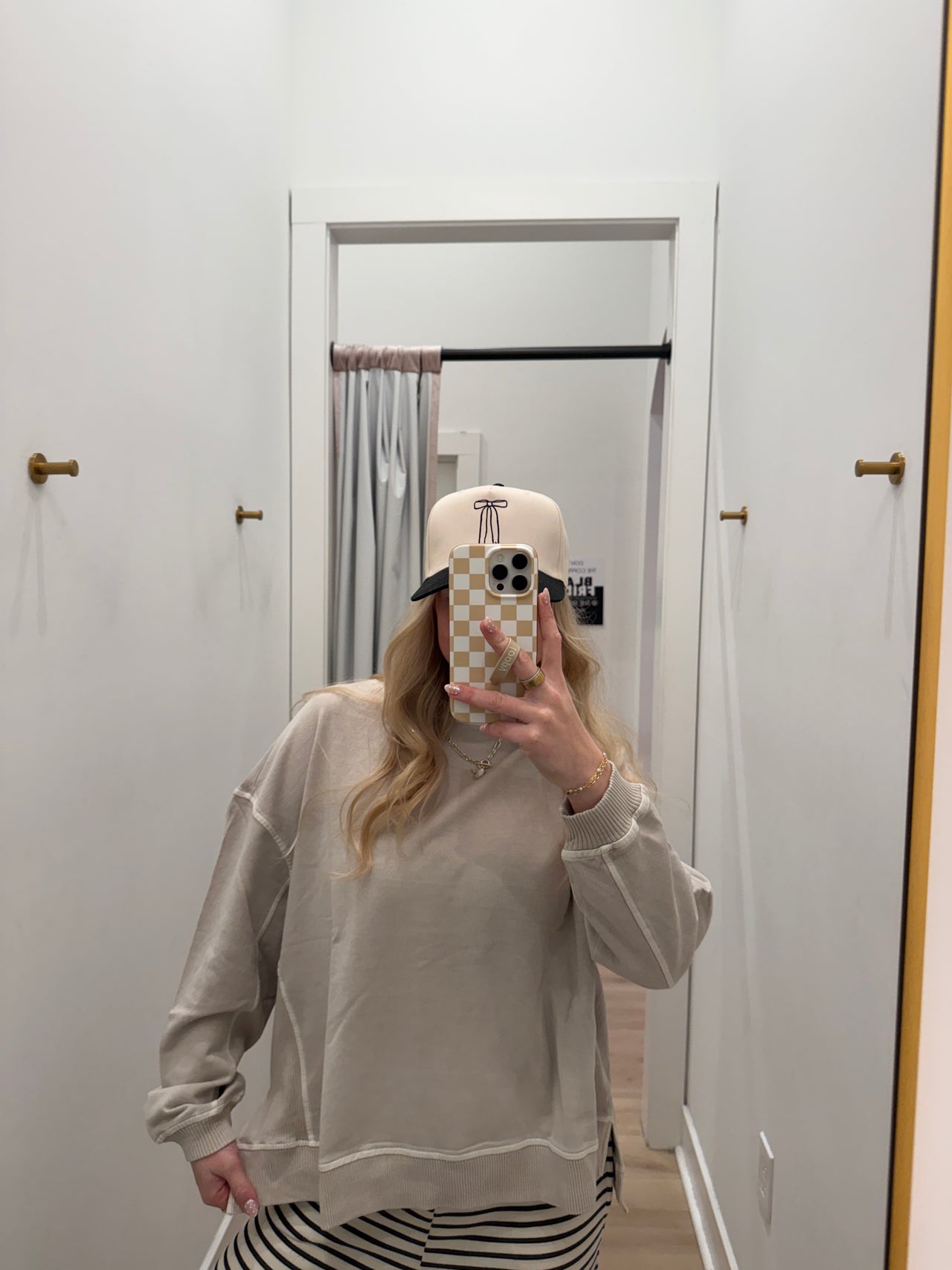 French Terry Pigment Dye & Enzyme Washing Pullover SAND BEIGE