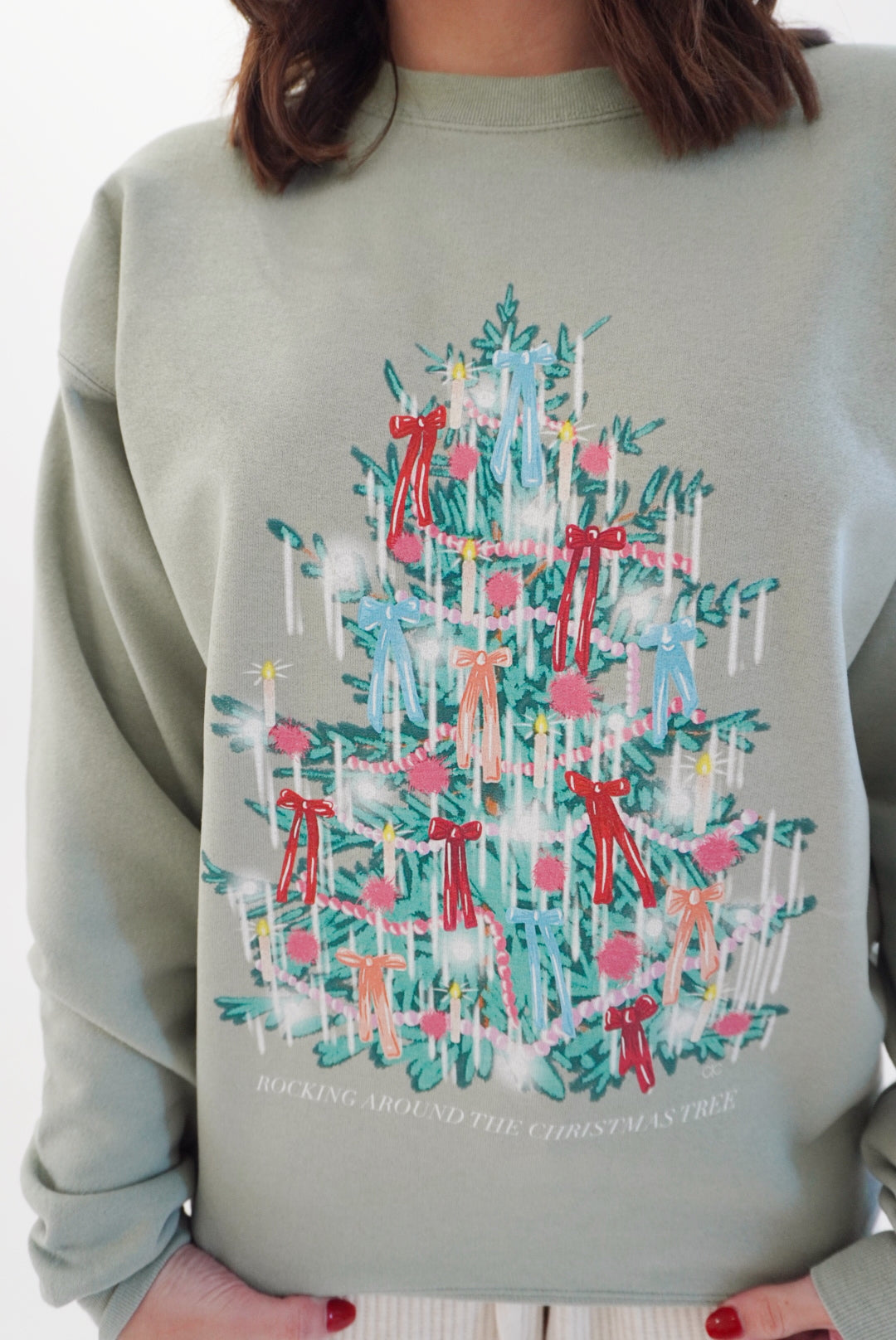 Tinsel tree sweatshirt