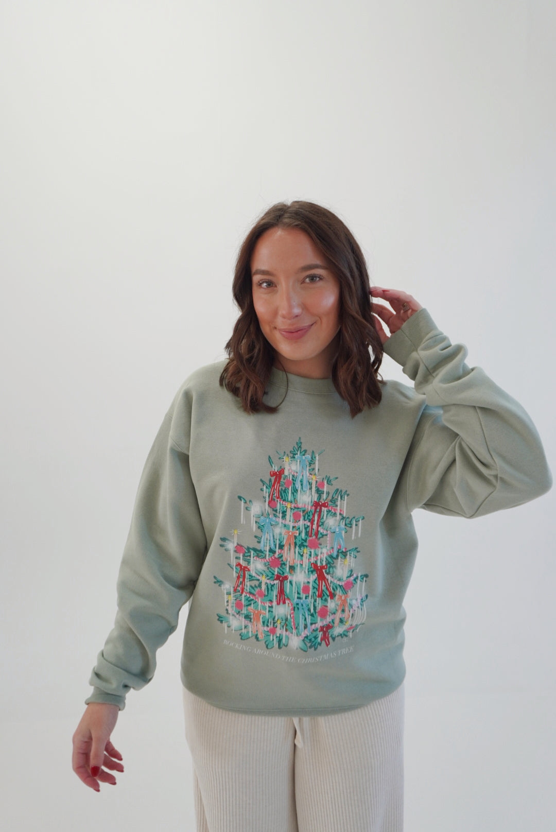 Tinsel tree sweatshirt