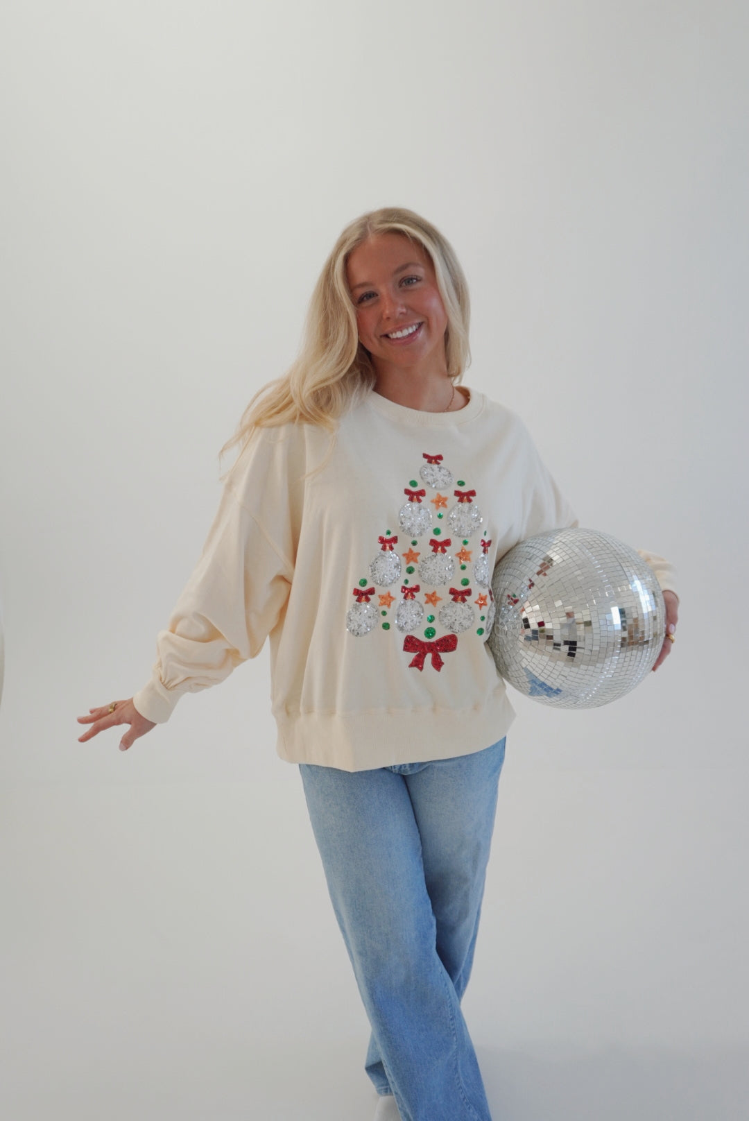 Ornament tree sweatshirt