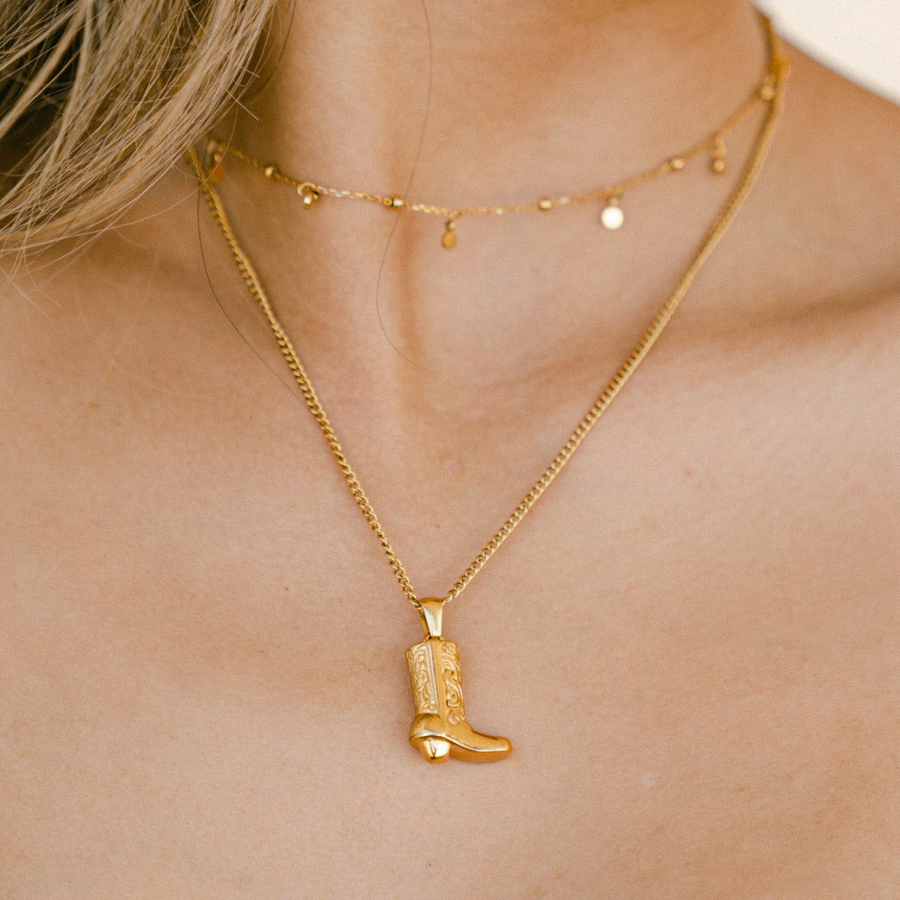 Cowboy Necklace Gold
