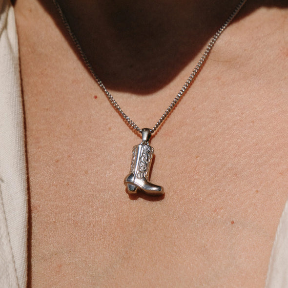 Cowboy Necklace Silver