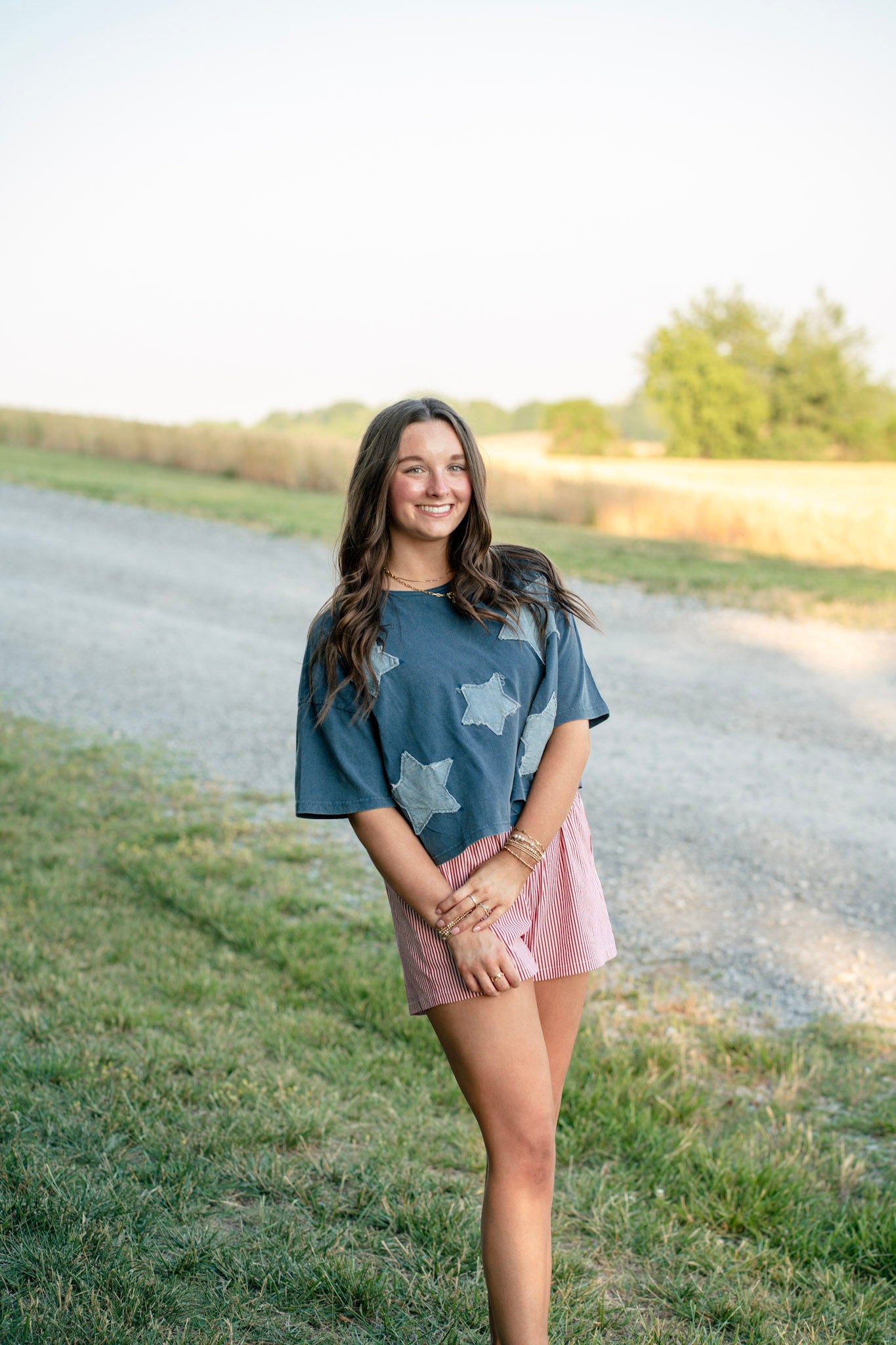 Star Patch Top