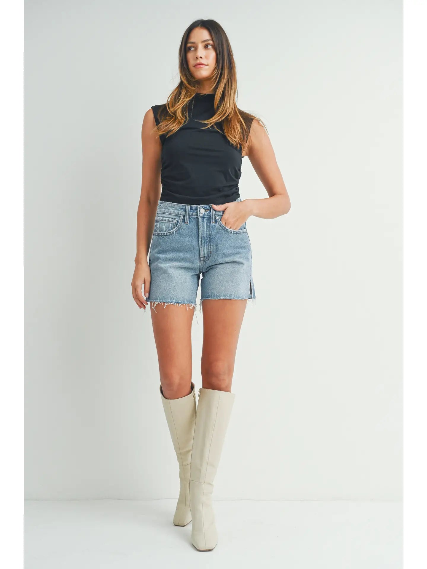 Side Slit Short high rise- medium