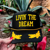 livin the dream trucker hat