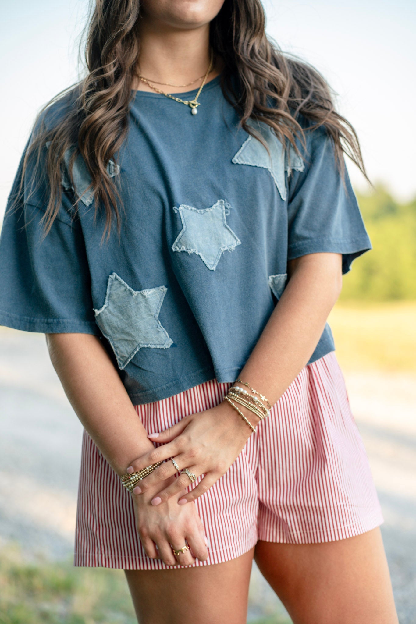 Star Patch Top