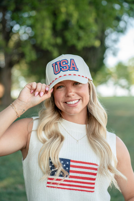 USA Patch Rope Hat