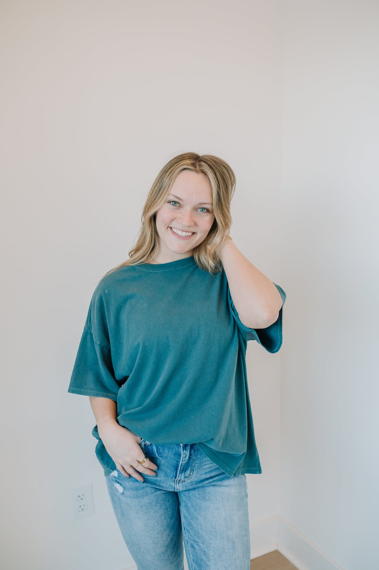 easy tee dark teal