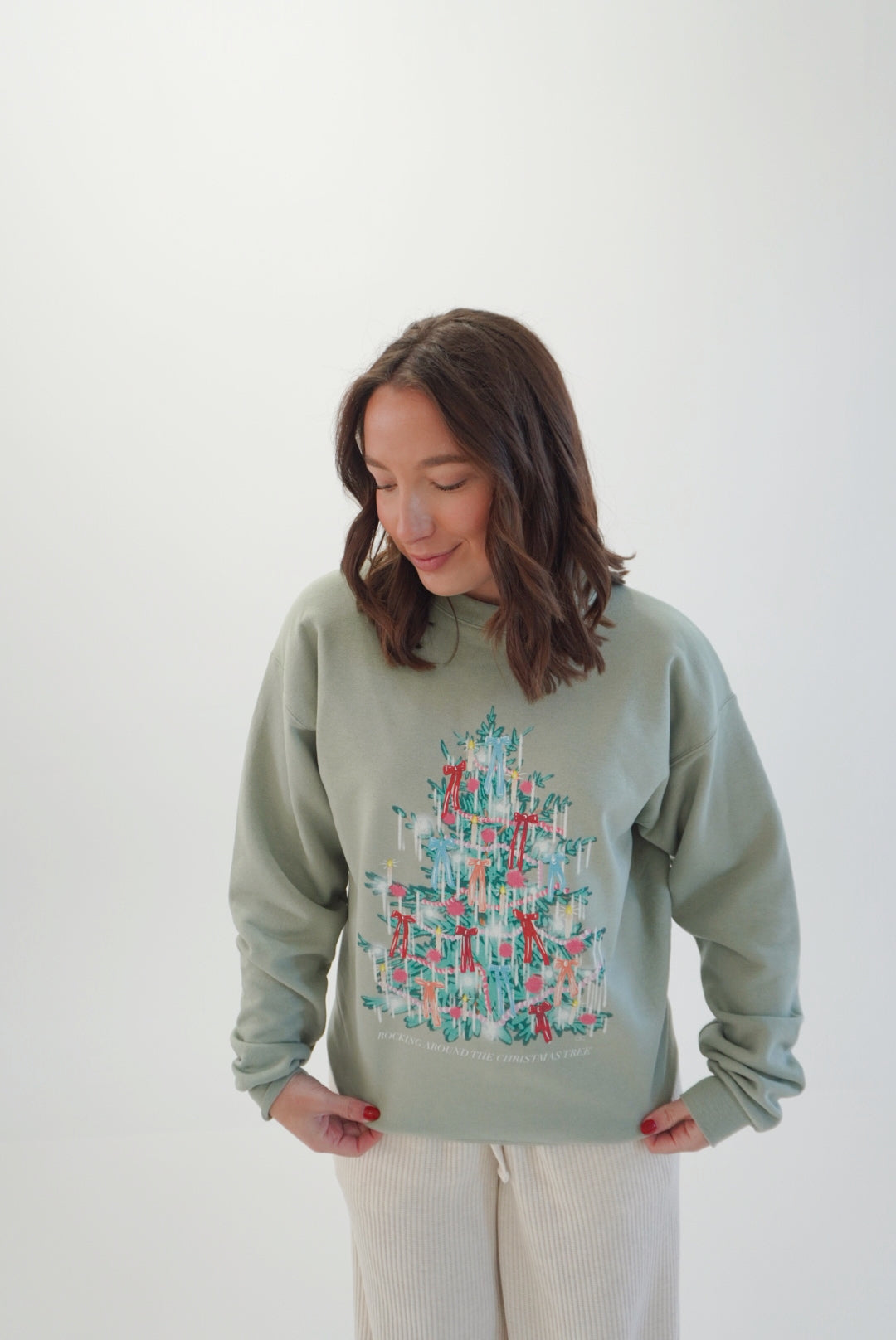 Tinsel tree sweatshirt