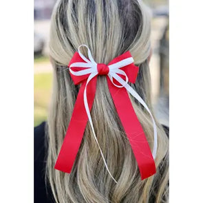 Brynlee Two Tone Bow Red