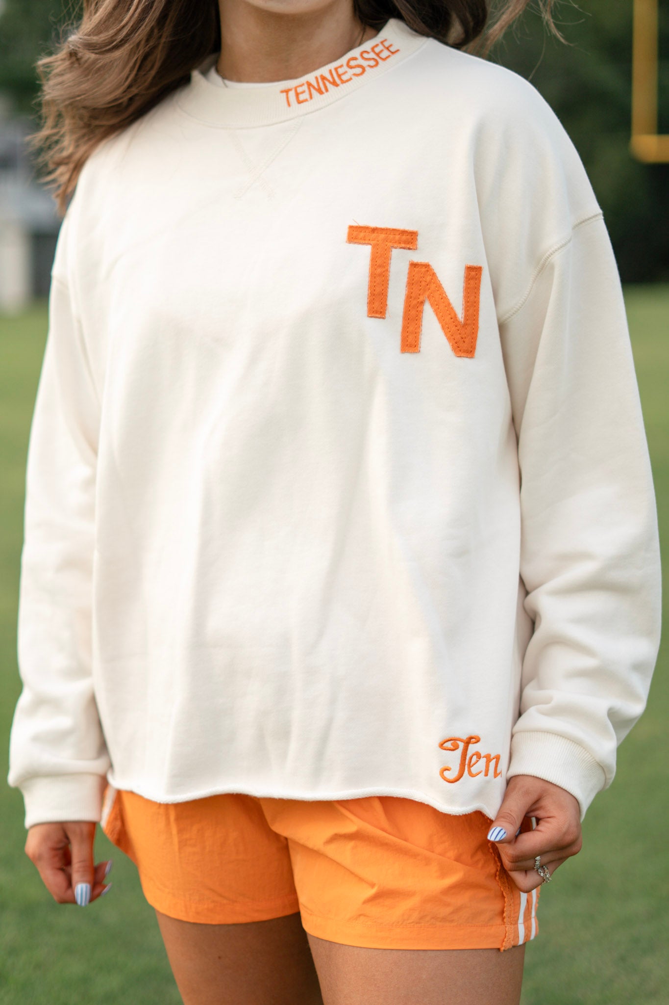 TENN embroidered mock