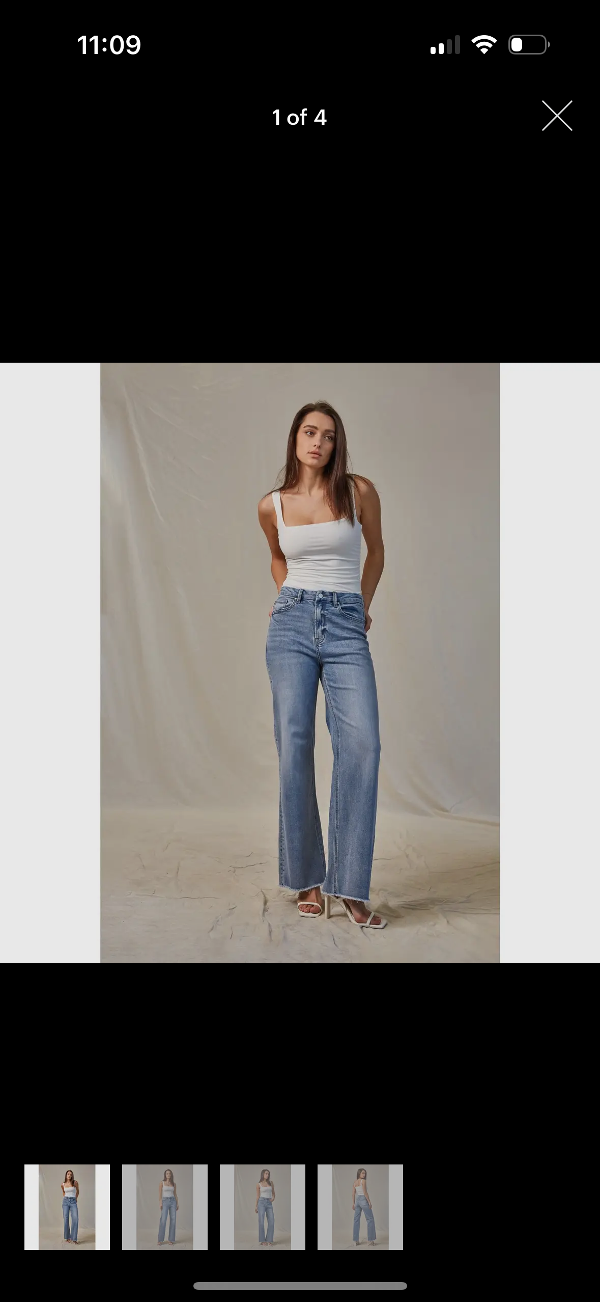 Super high wide leg