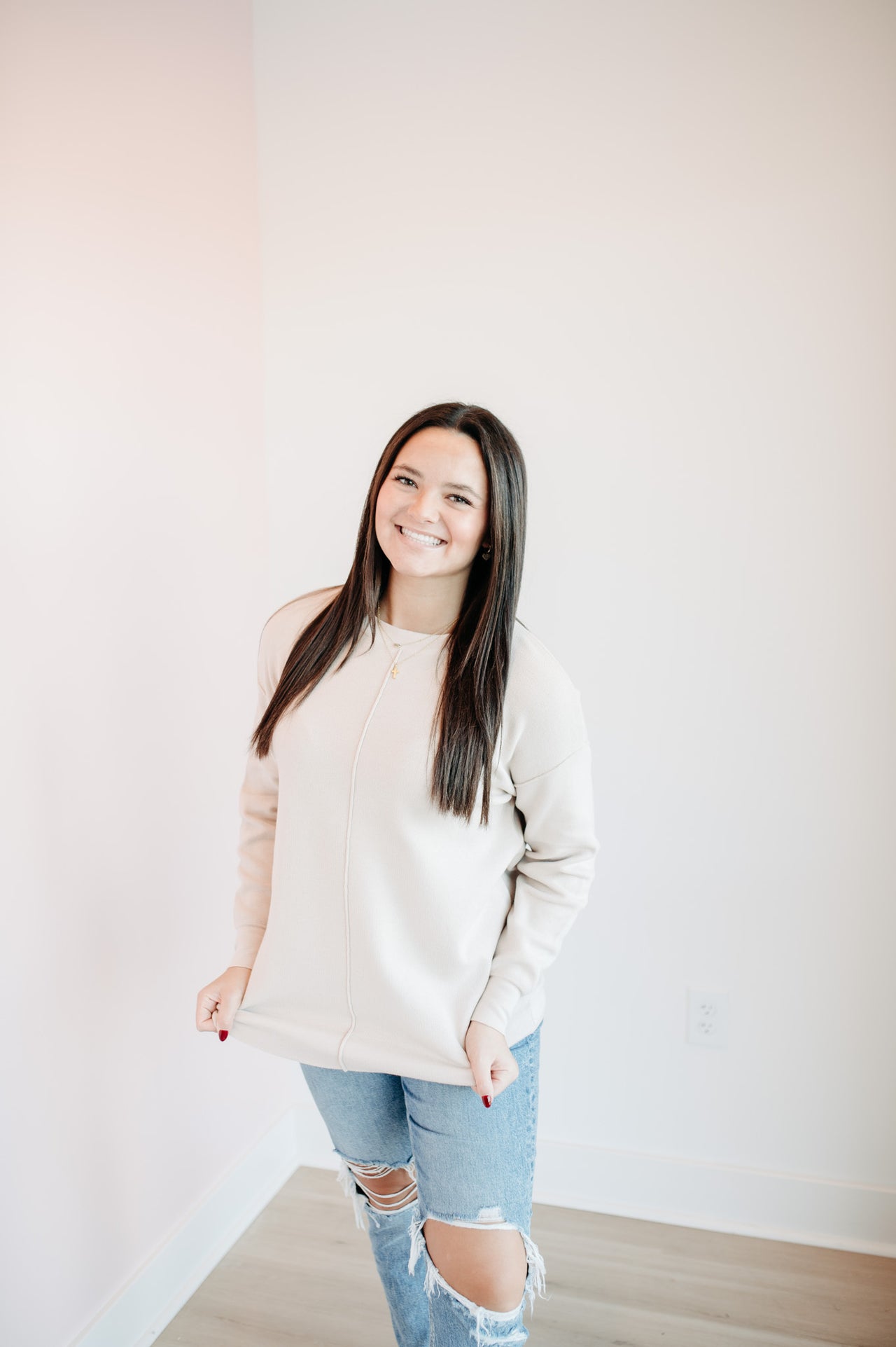 Oversized Crew Neck Sweater