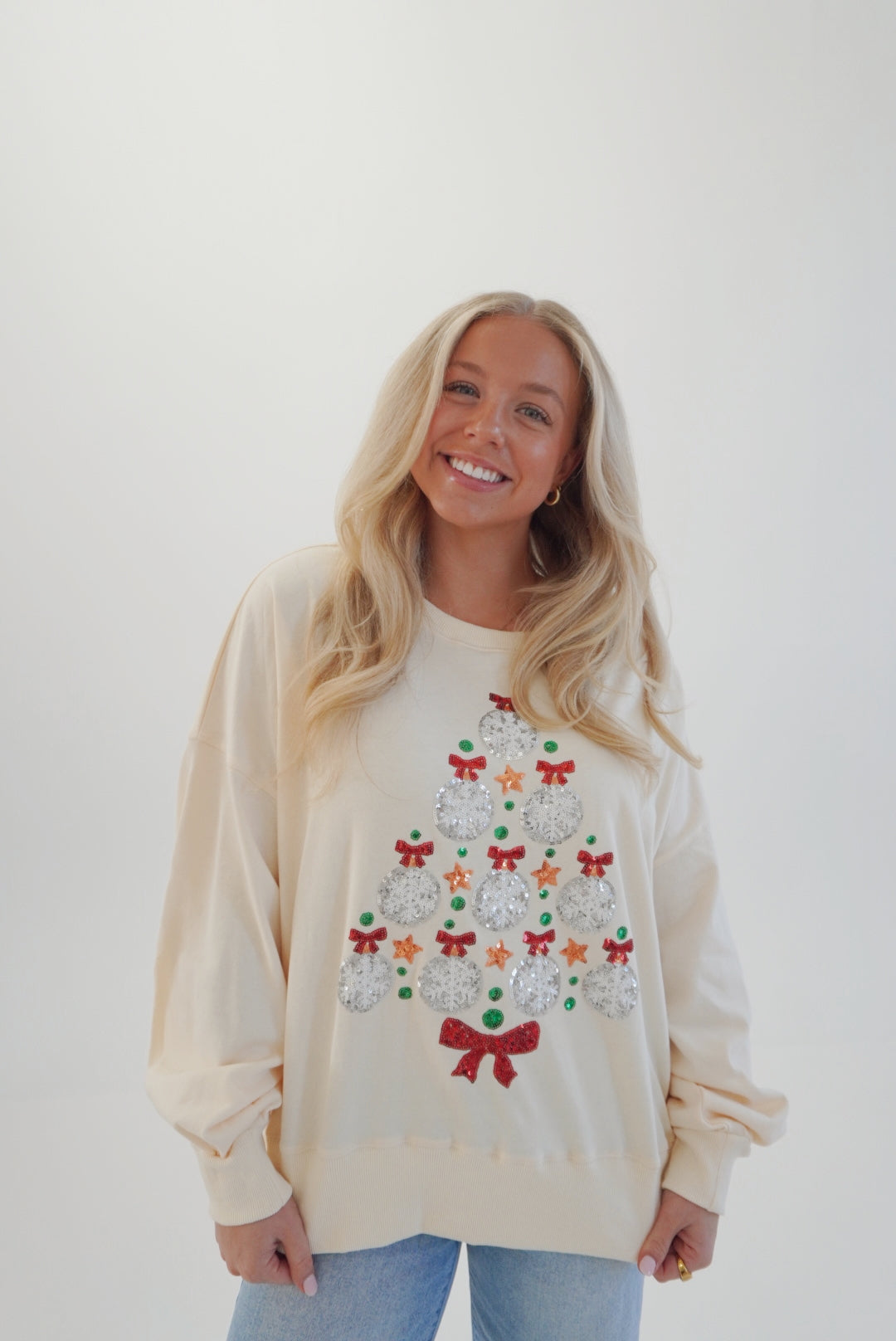 Ornament tree sweatshirt