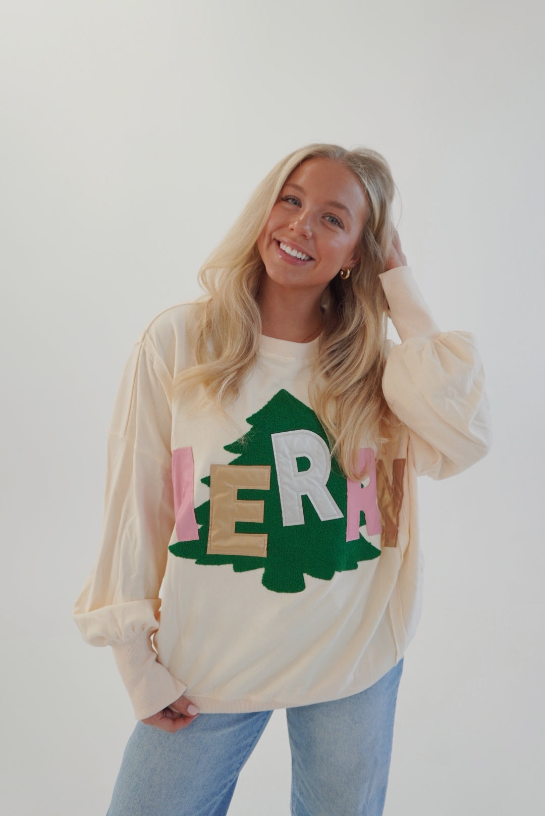 Merry tree sweatshirt