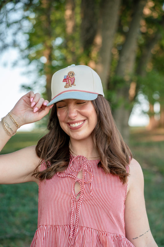 Golden Retriever USA Hat