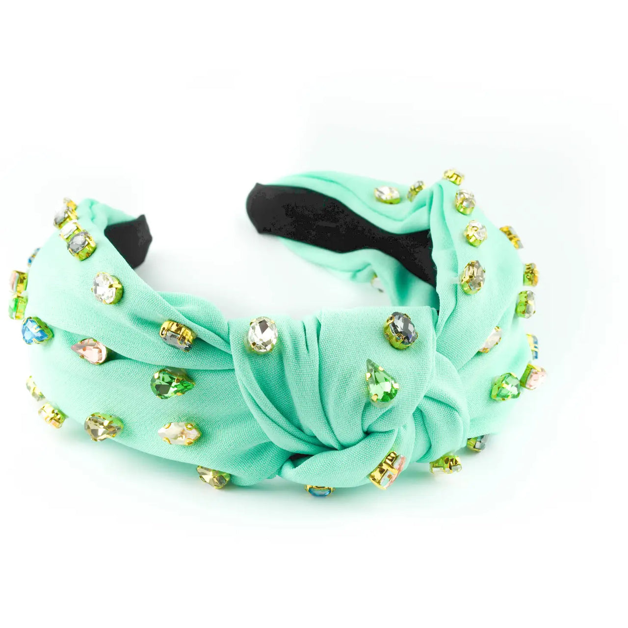 Rhinestone Headband - Rainbow Mint