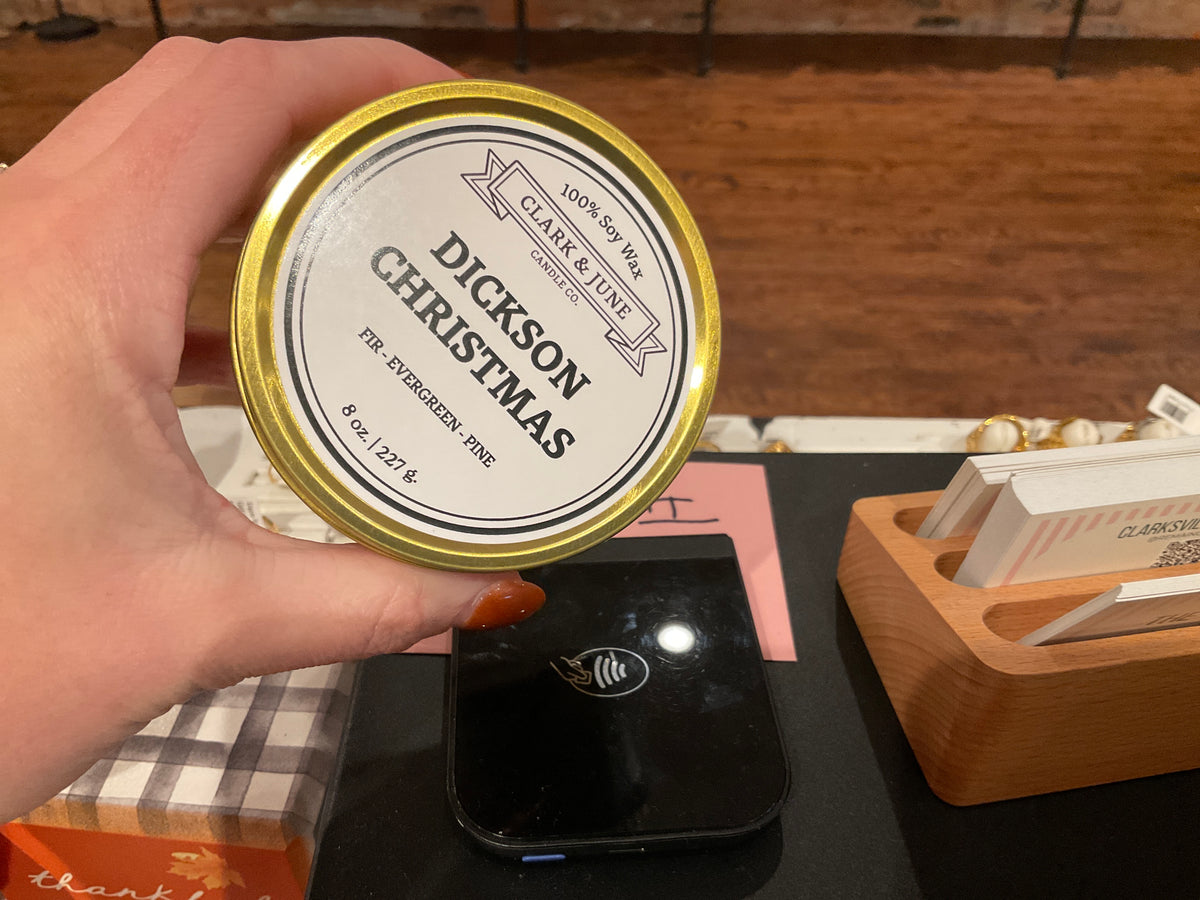 Dickson & Clarksville Gold Christmas Candle