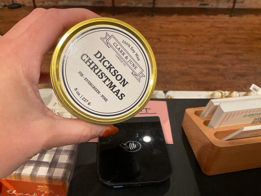 Dickson & Clarksville Gold Christmas Candle