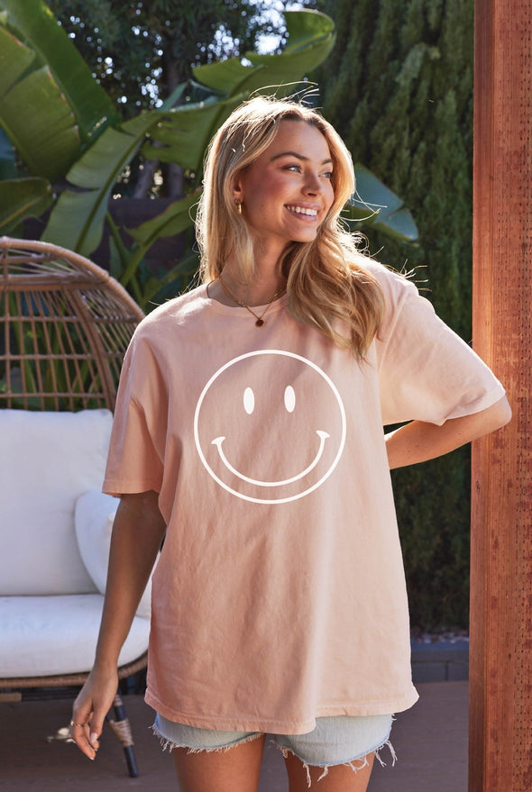 smiley face oversized