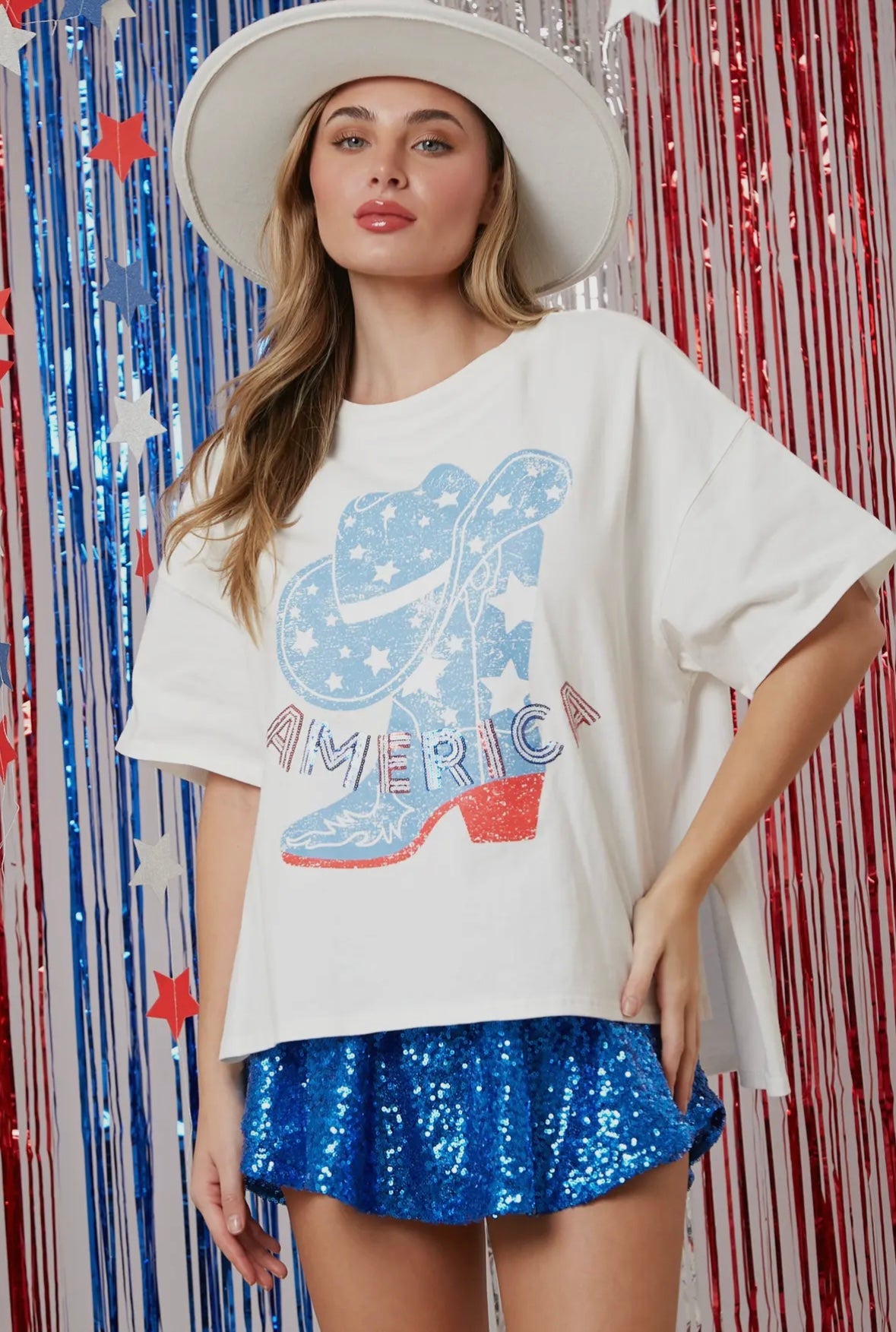 america boot tee