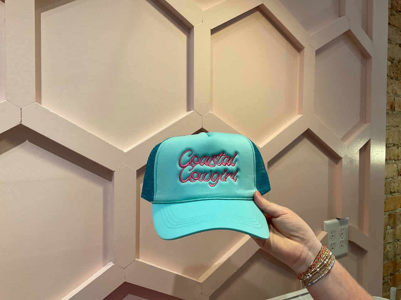 Coastal cowgirl trucker