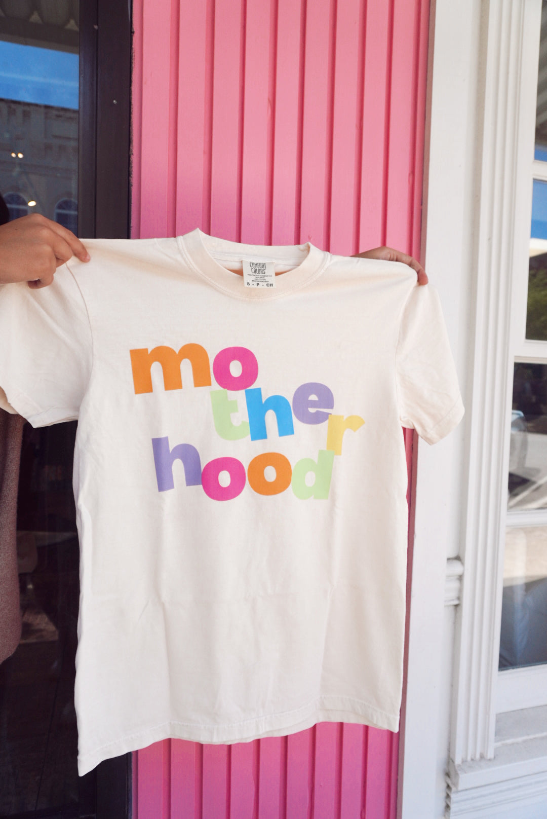 Motherhood color block tee