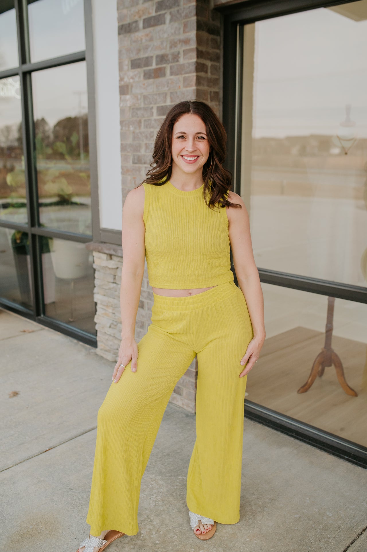 hallie set lime
