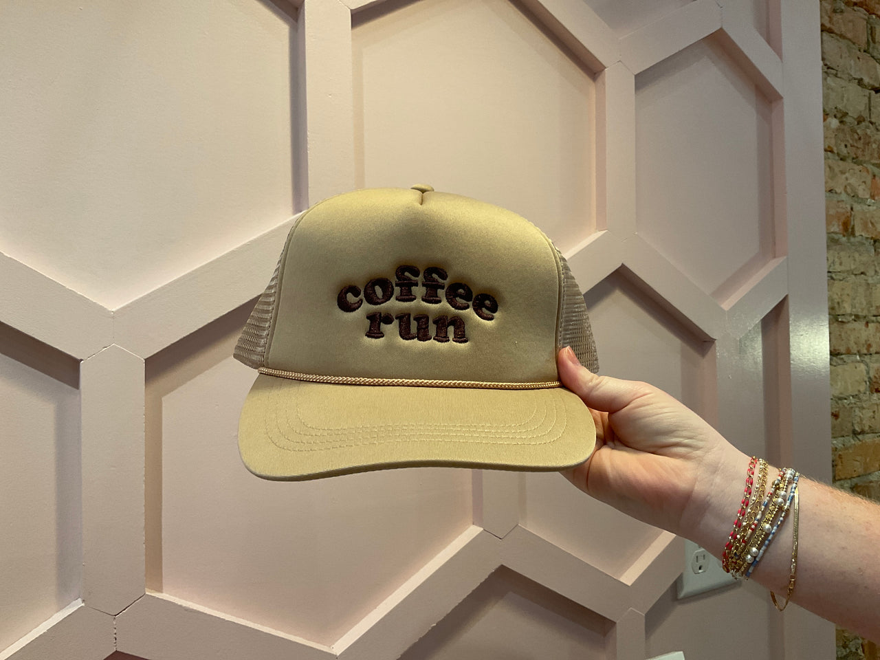Coffee run trucker latte