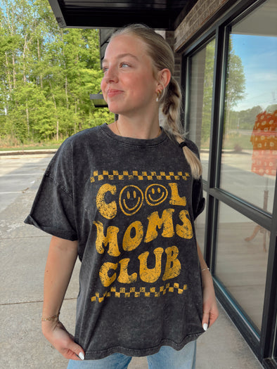cool moms club mineral washed tee