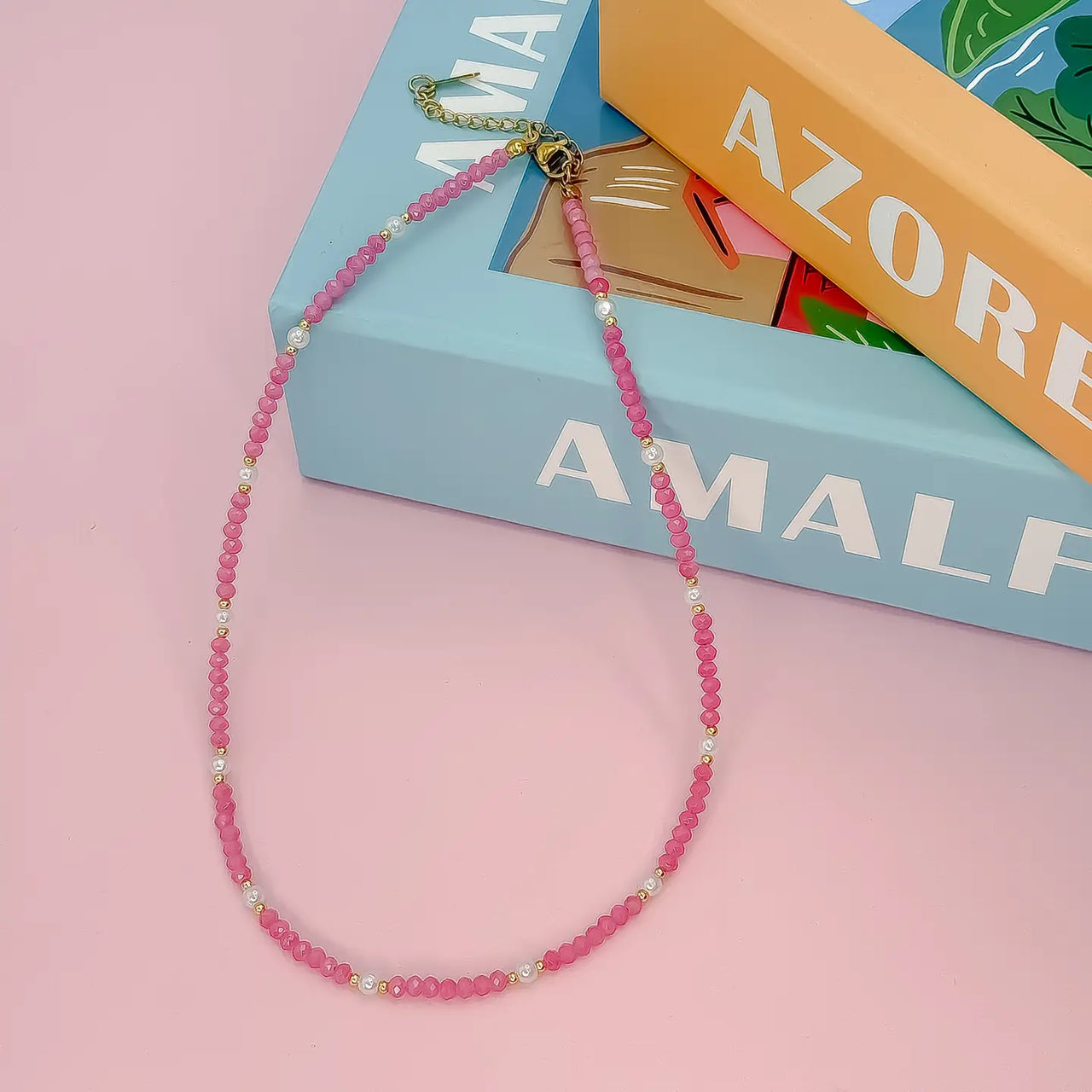 Beads pearl necklace