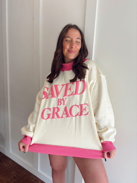 Saved By Grace Mock Neck