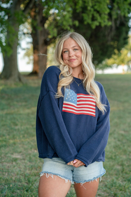Knitted Flag Sweater