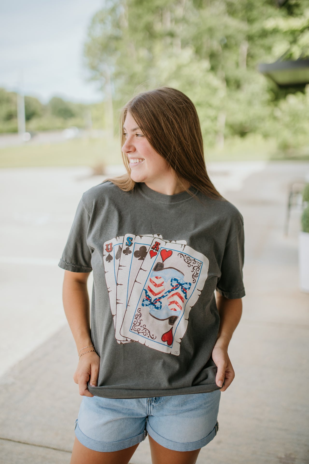 usa cards tee