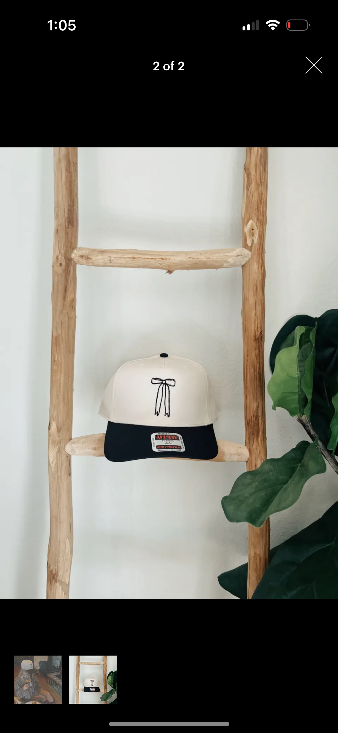 Bow stitched trucker