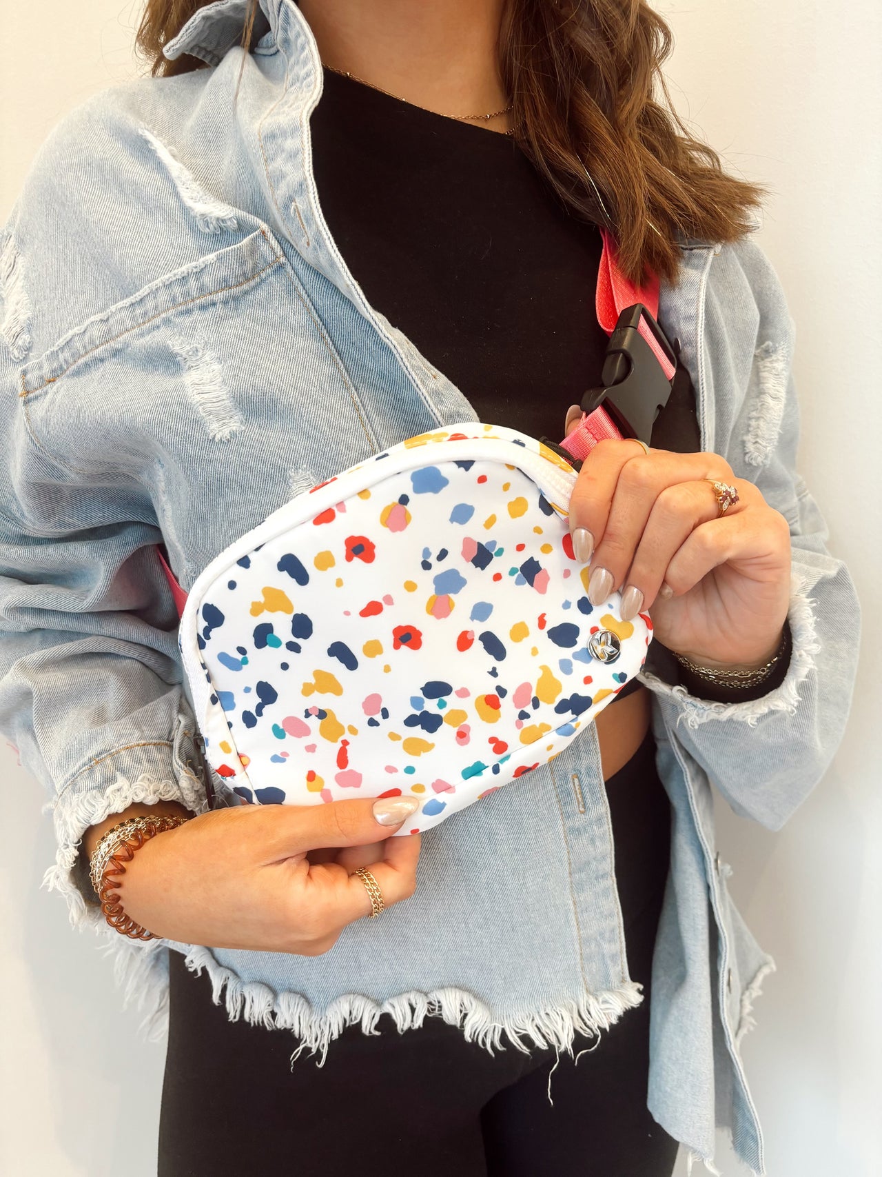 Confetti Print Belt Bag