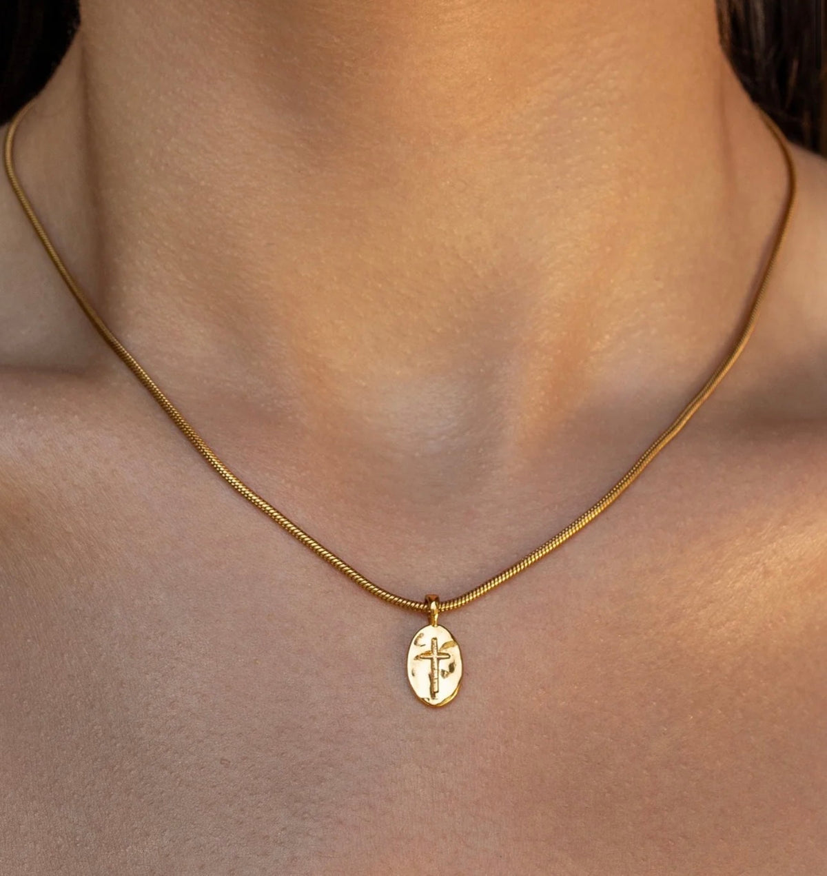 Faith necklace gold alco