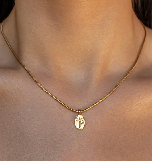 Faith necklace gold alco