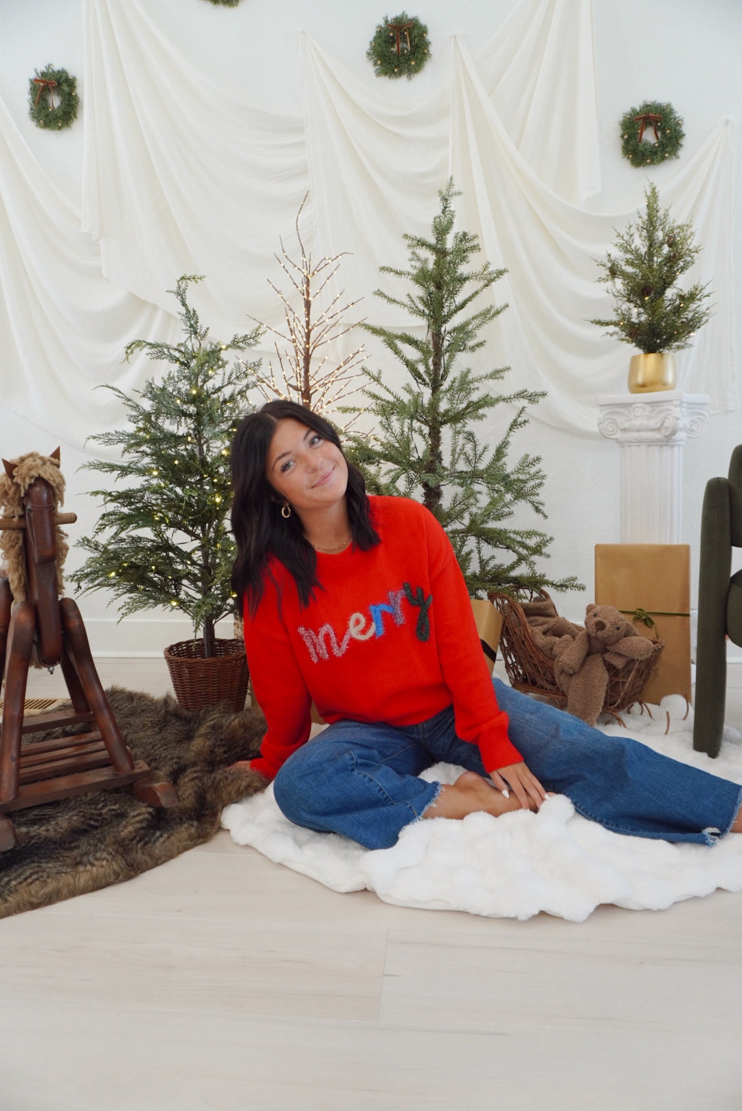 Merry tinsel sweater