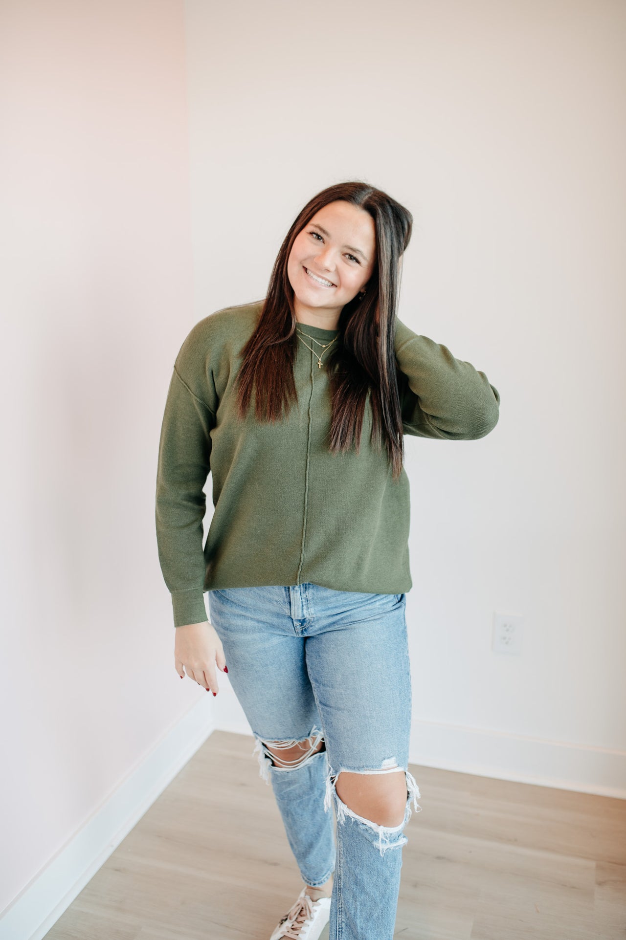 Oversized Crew Neck Sweater