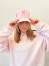 pink bow trucker hat