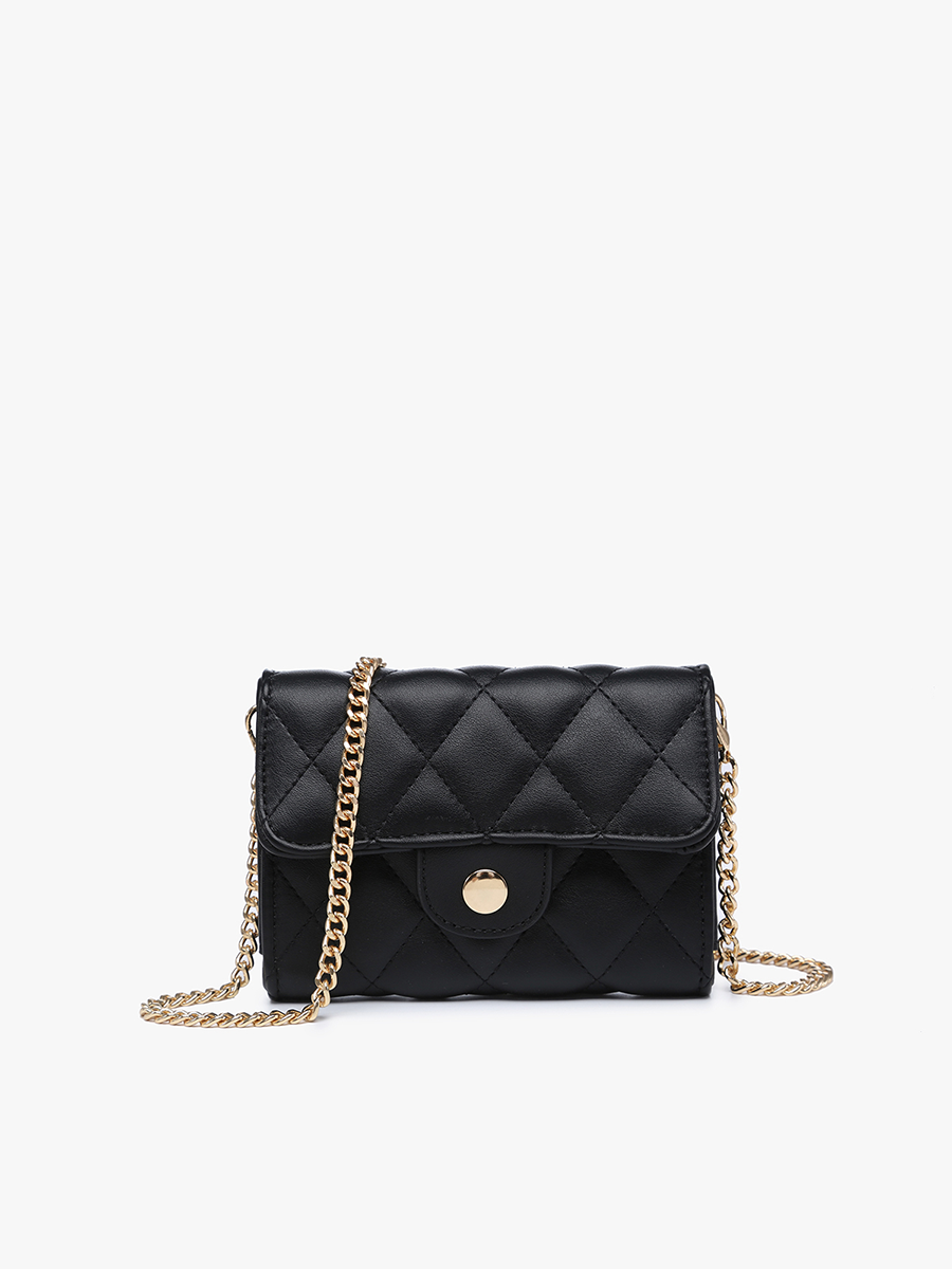 quilted clutch crossbody black