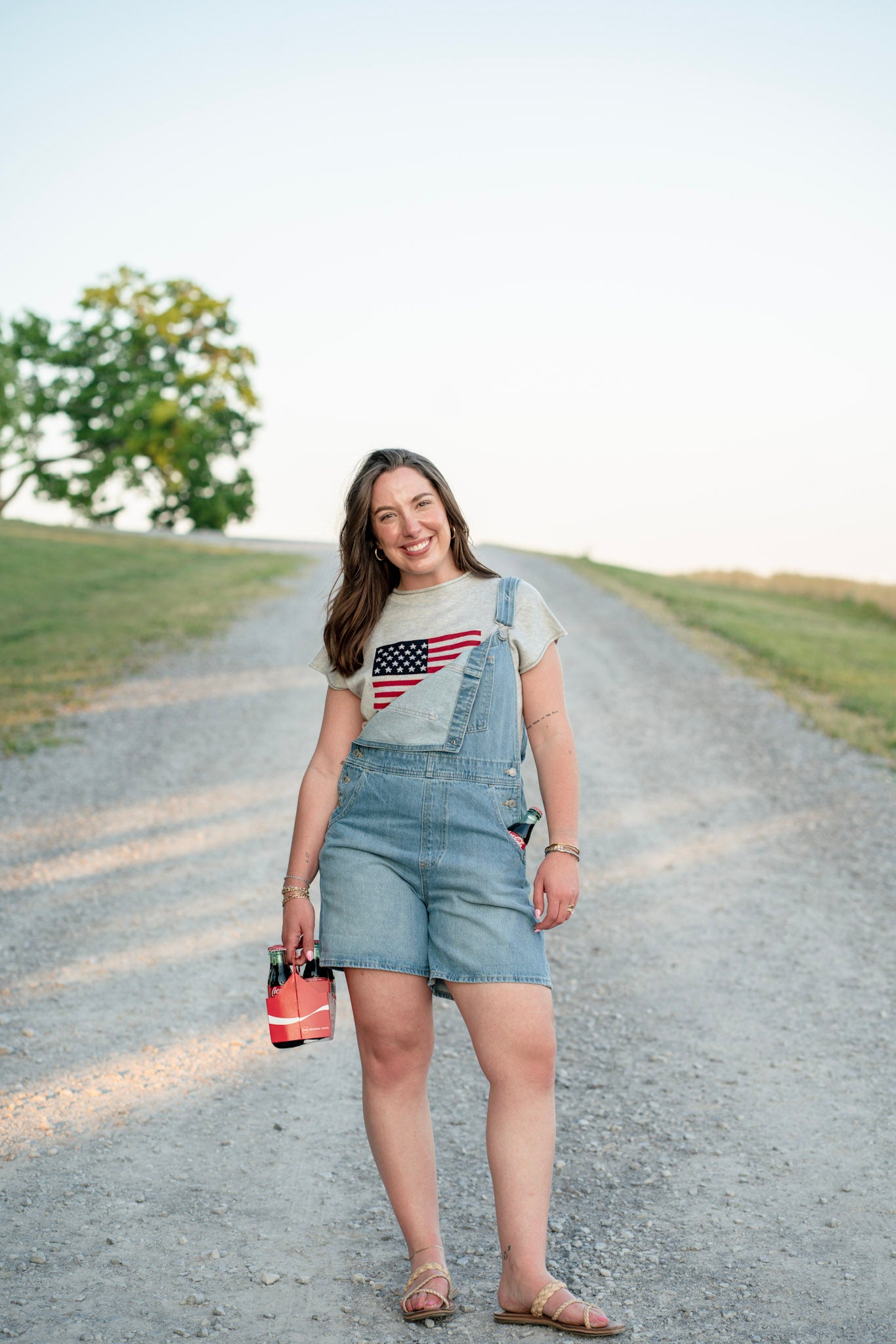 Flag Mock neck Short Sleeve Sweater