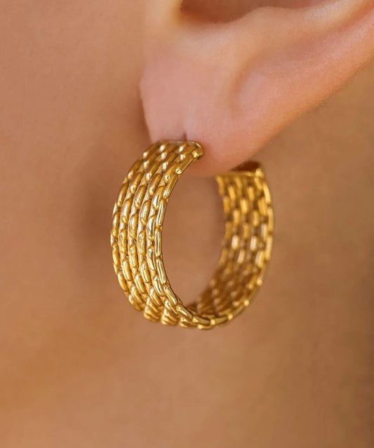 Sunday earrings gold alco