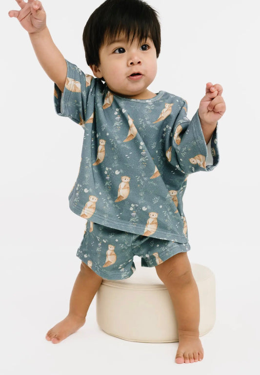 Otter pals slouchy set
