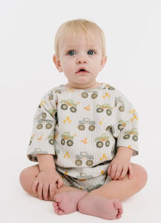 Monster truck slouchy set