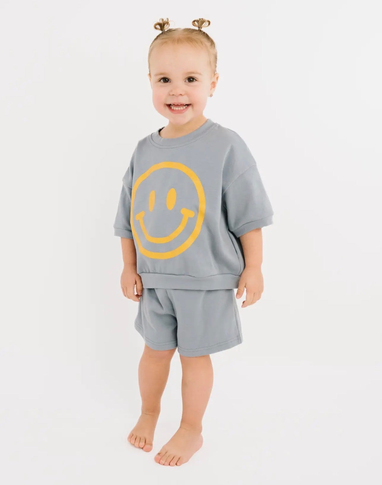 Slate short sleeve slouchy set