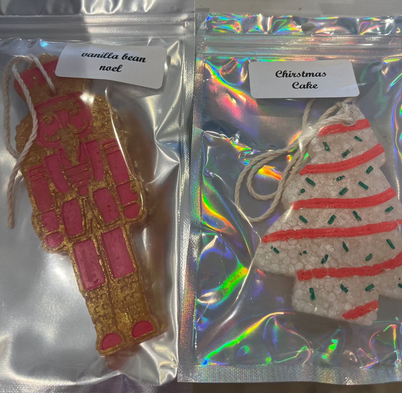 Car freshie air freshener nutcracker christmas tree