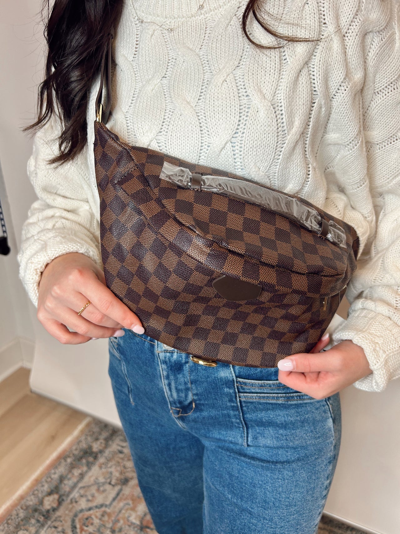 Checkered Fanny pack