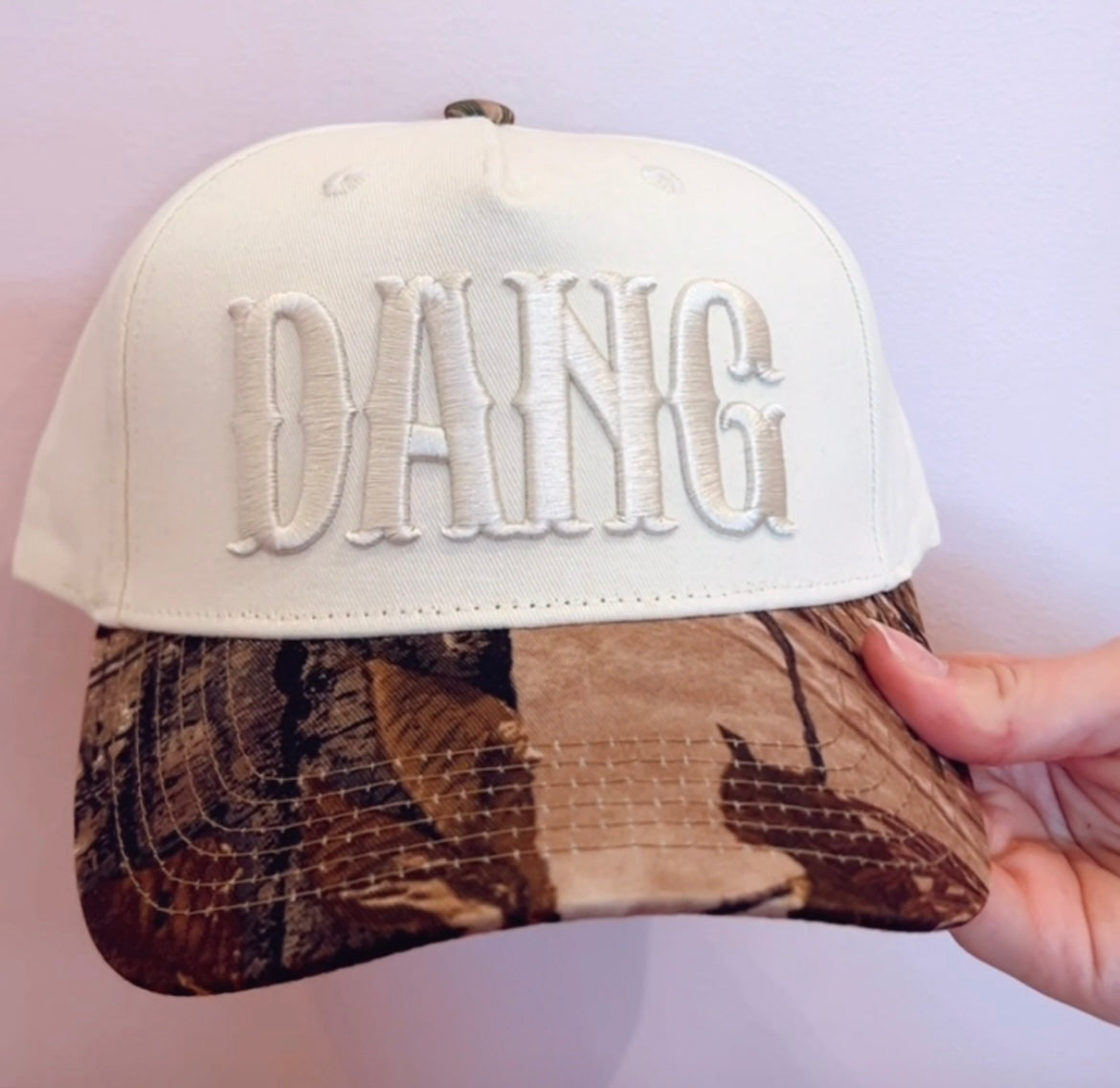 Camo dang trucker hat